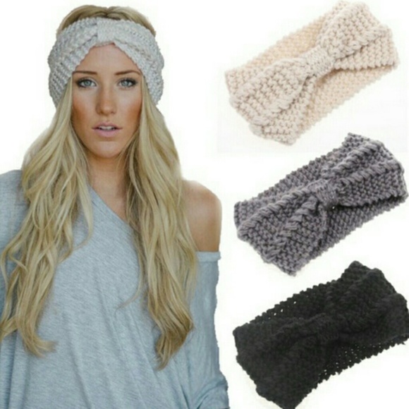 Simple Feather Boutique Accessories - Knitted Wool Headband (Choice of Color)